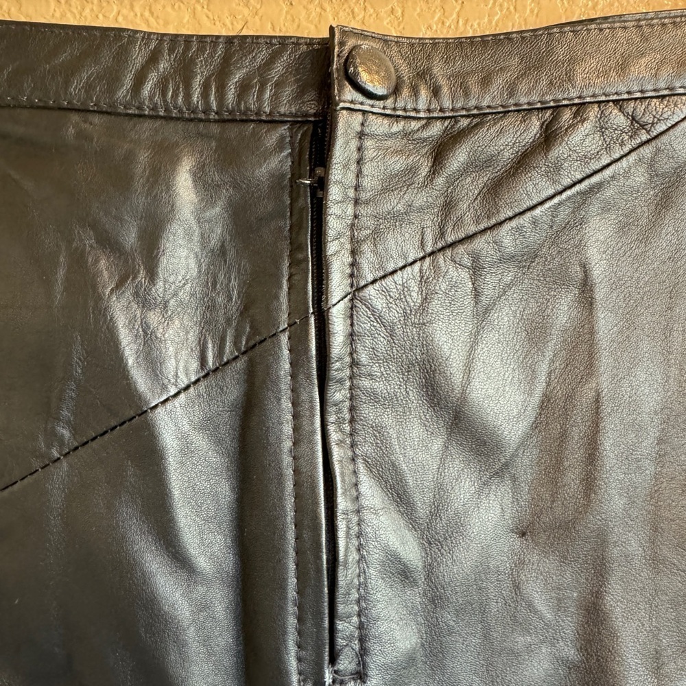 Leather Dynamics Leather Black Patchwork 1990s Y2… - image 4